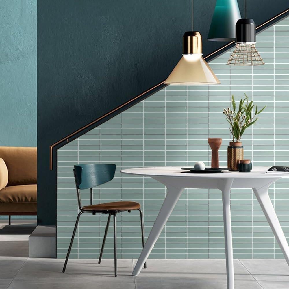 Azulejos Autoadhesivos 3D Commomy Verde Mate 30x30 cm - 10 Pcs