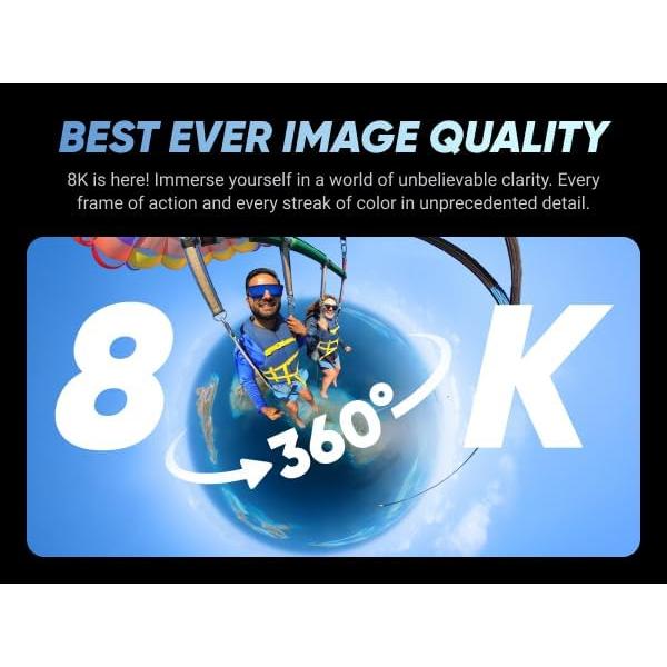 Cámara de Acción 360 Insta360 X4 8K a Prueba de Agua