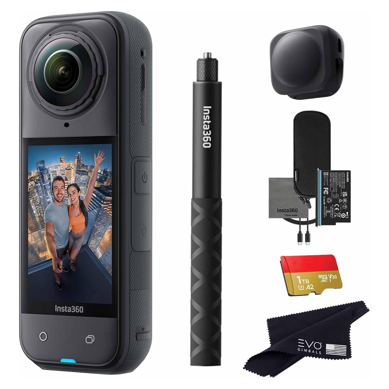 Cámara de Acción 360 Insta360 X5 8K 48MP Resistente al Agua