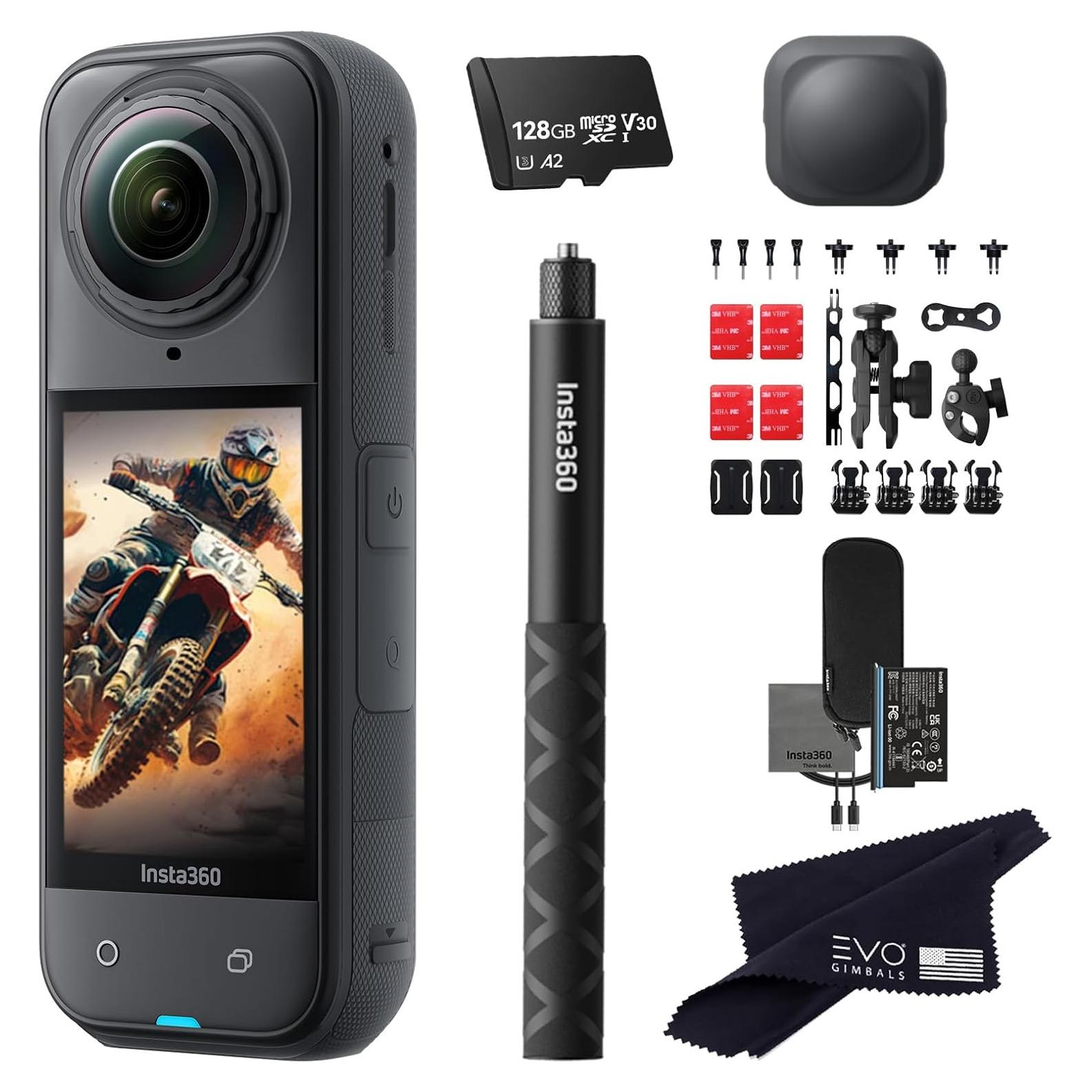 Cámara de Acción 360 Insta360 X5 8K 72MP con Lentes Reemplazables