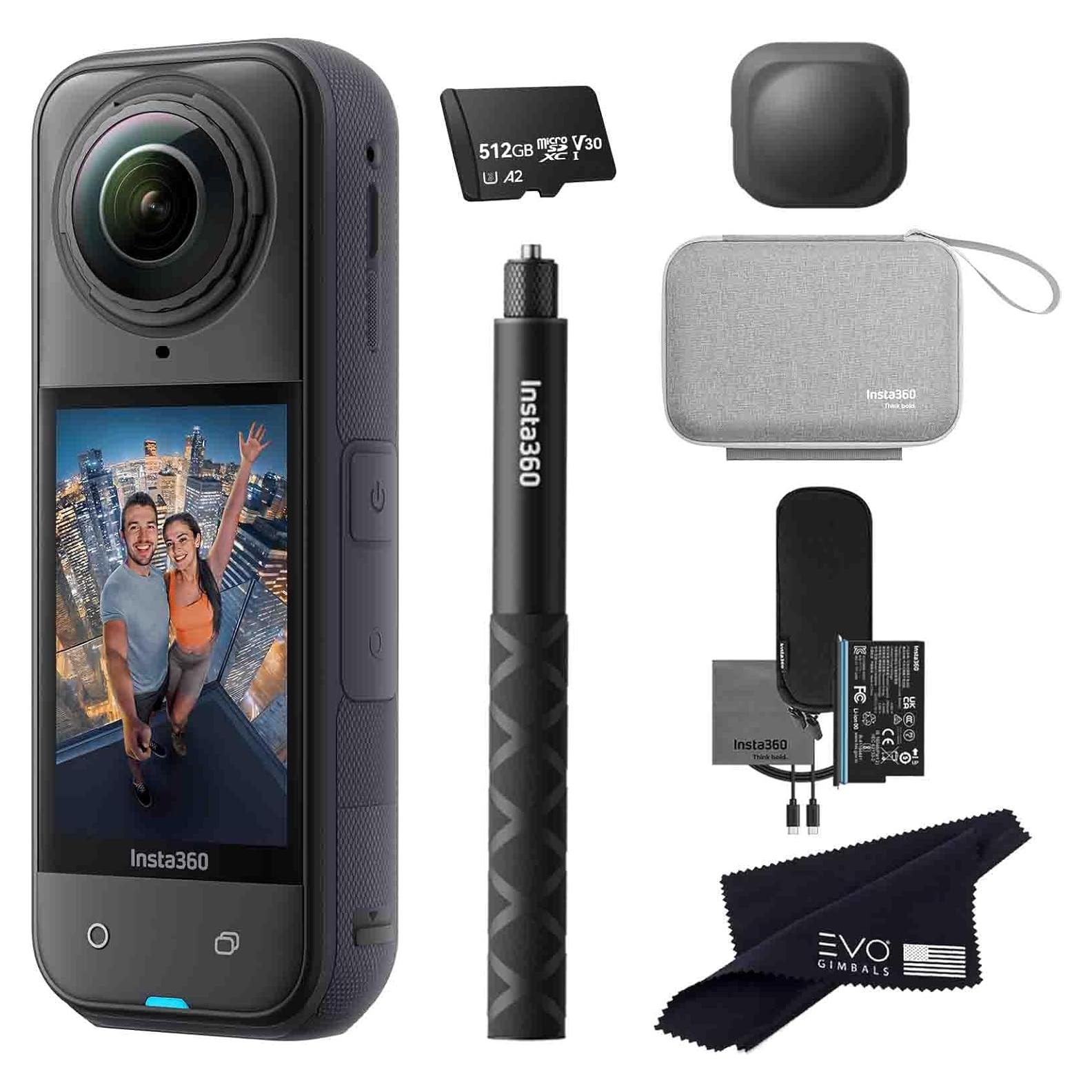 Cámara de Acción 360 Insta360 X5 8K 72MP con Estuche 512GB