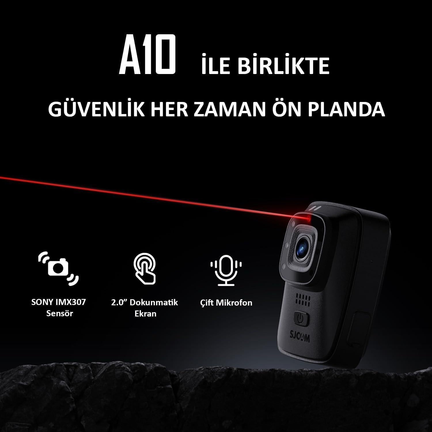 Cámara portátil SJCAM A10 con visión nocturna y láser