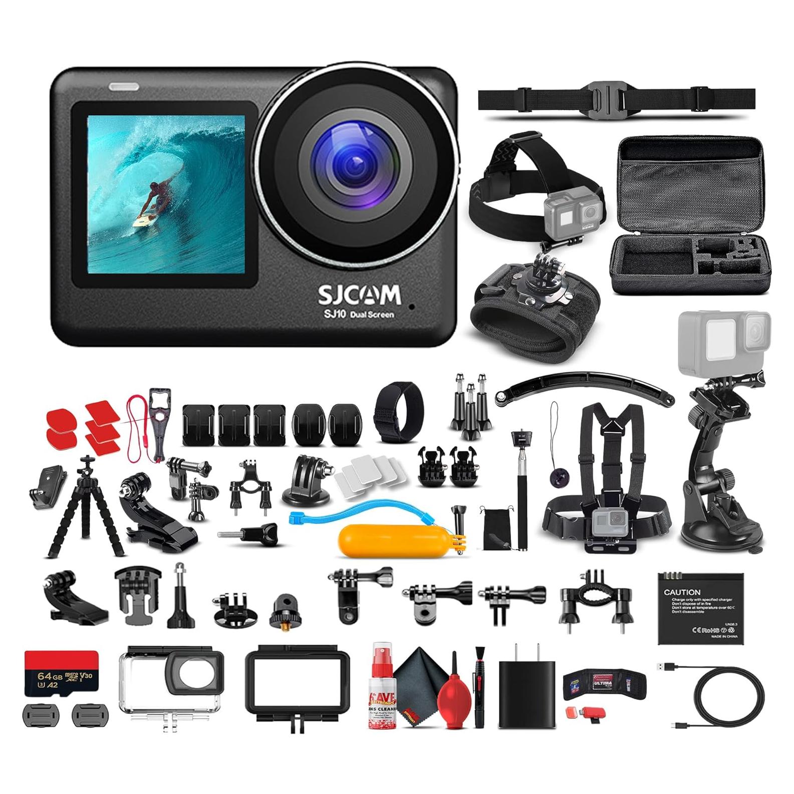 Cámara de Acción SJCAM SJ10 Pro 4K 60fps Pantalla Doble