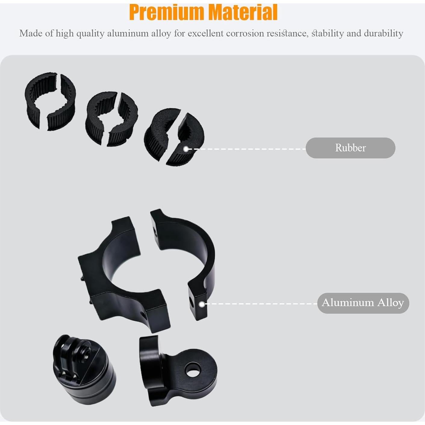 Soporte de cámara ajustable Teurroie para UTV ATV GoPro