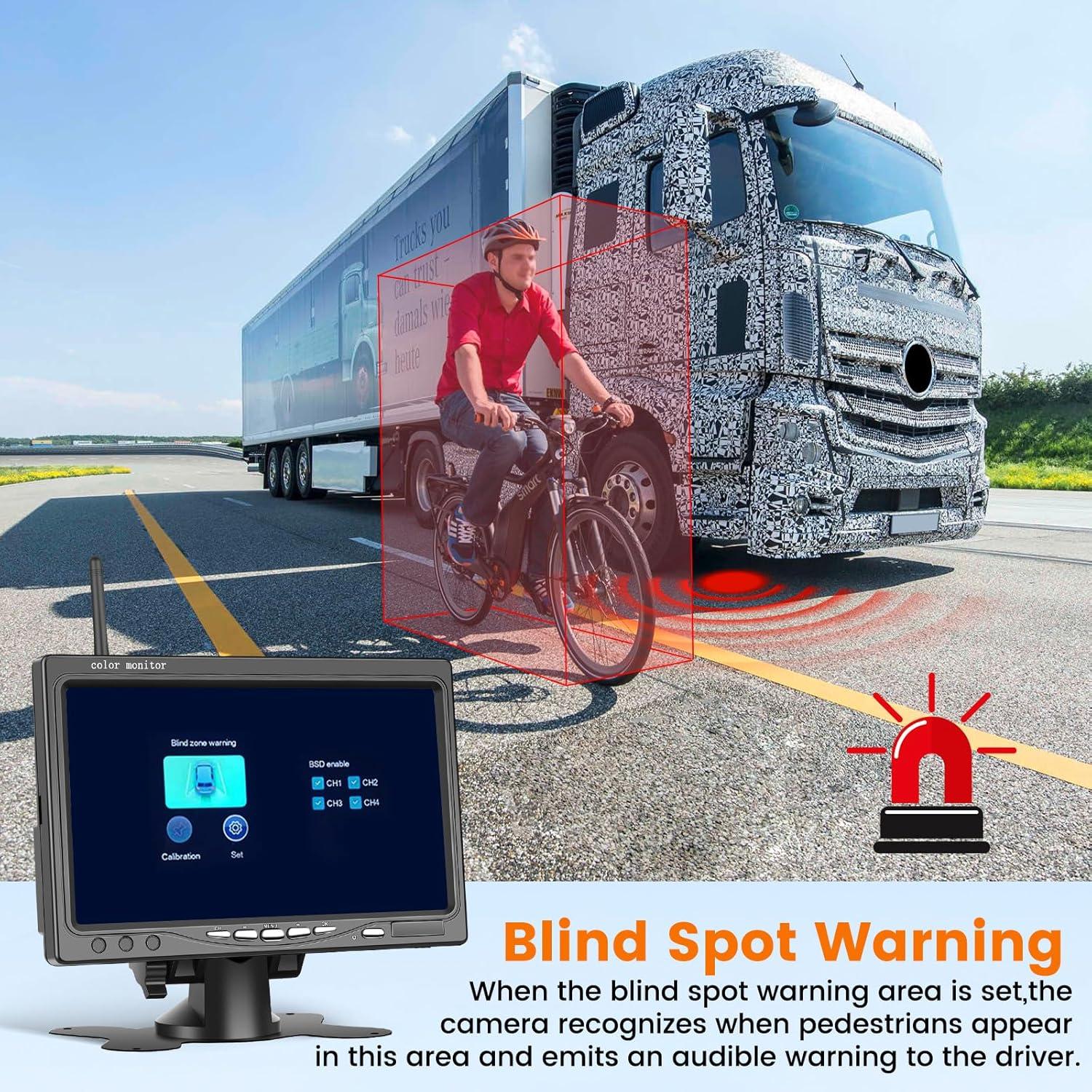 Cámara Inalámbrica de Vista Trasera Hikity 7" Impermeable