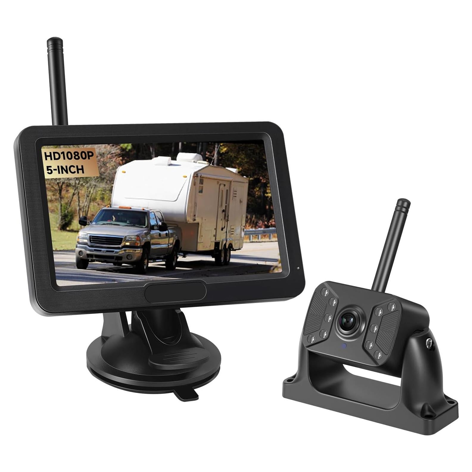 Cámara de Respaldo Inalámbrica Losuudy HD 1080P 5" IP68