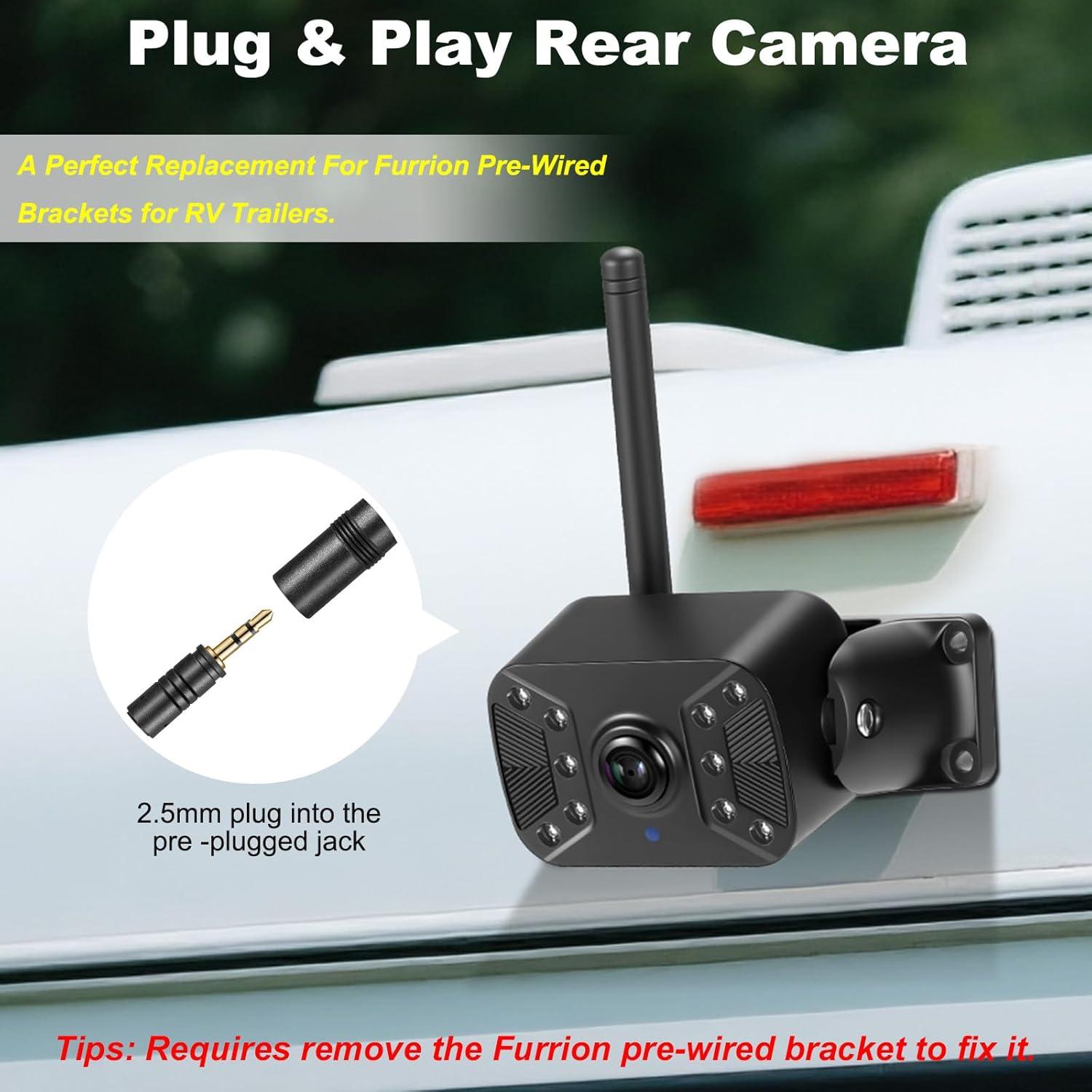 Cámara de Respaldo Inalámbrica Losuudy HD 1080P 5" IP68