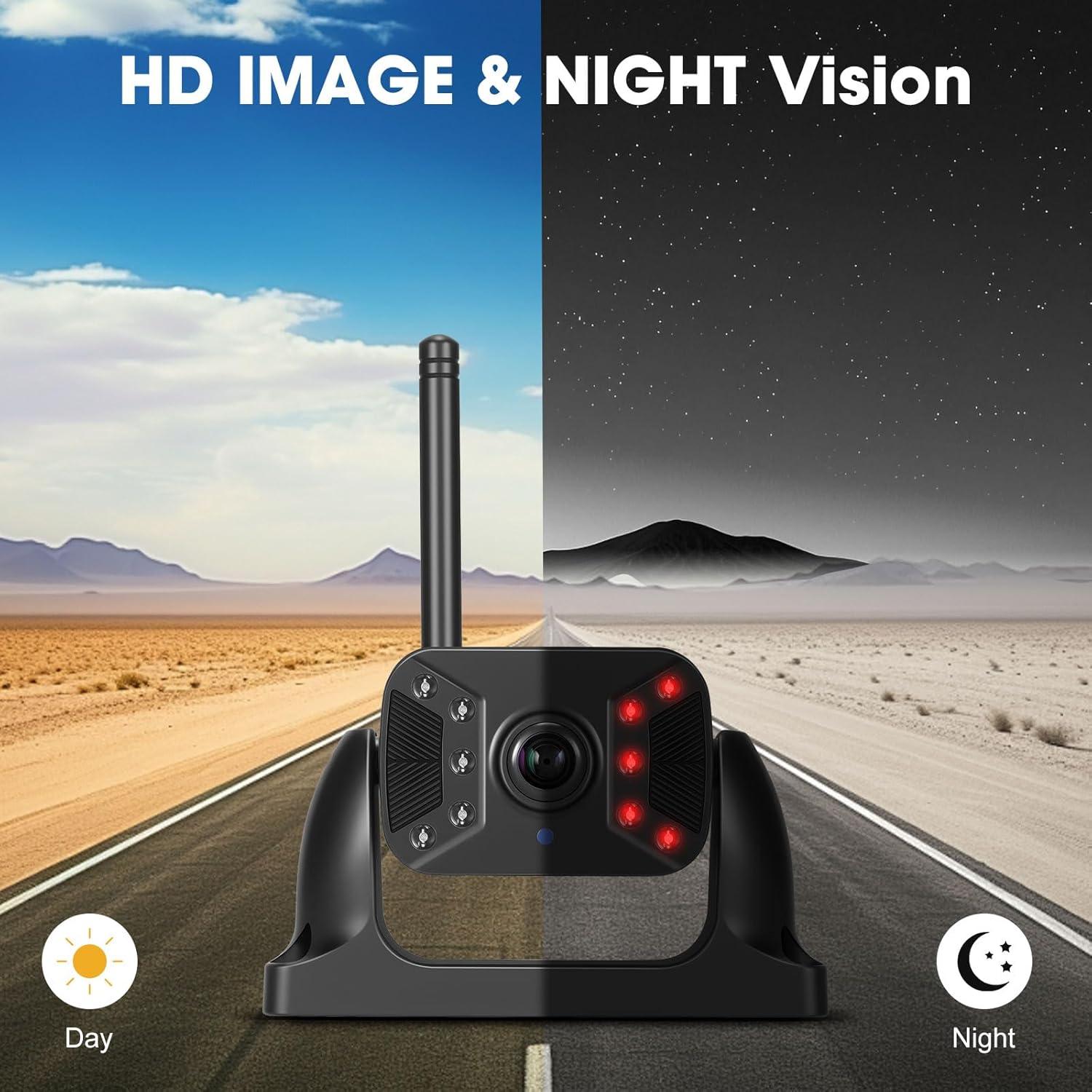 Cámara de Respaldo Inalámbrica Losuudy HD 1080P 5" IP68