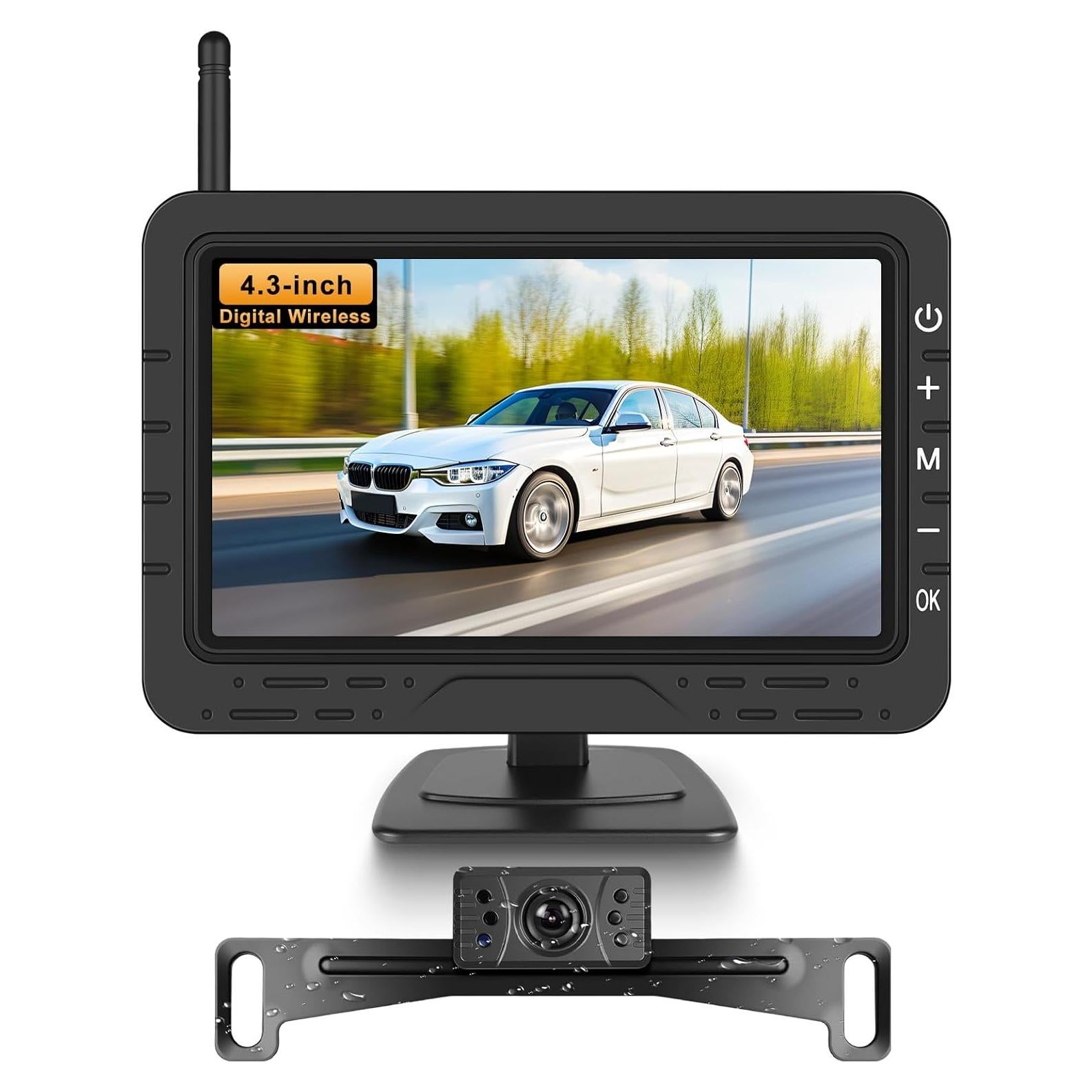 Cámara de Respaldo Inalámbrica VECHTEL 4.3" con Visión Nocturna