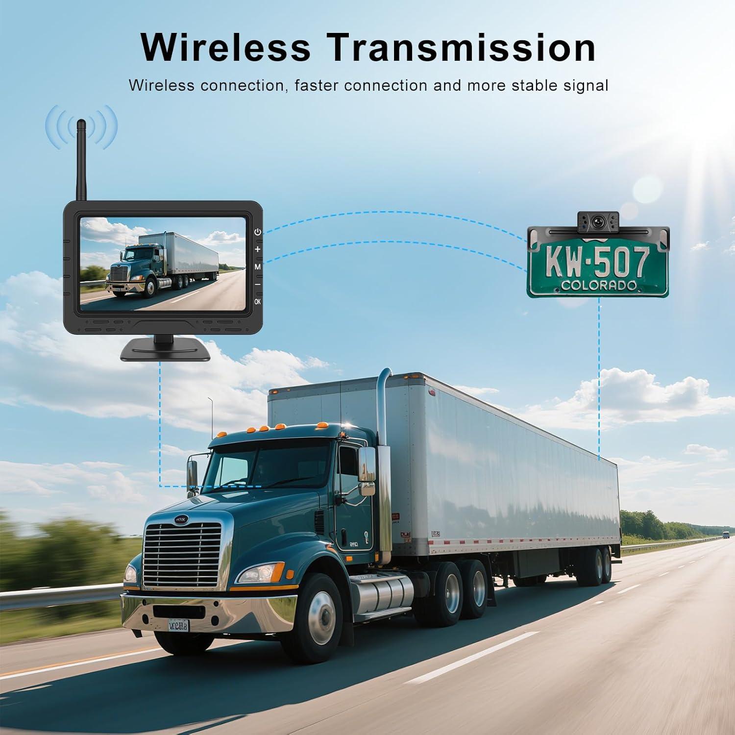 Cámara de Respaldo Inalámbrica VECHTEL 4.3" con Visión Nocturna