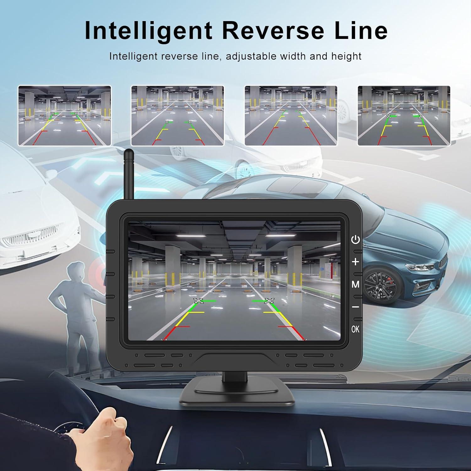 Cámara de Respaldo Inalámbrica VECHTEL 4.3" con Visión Nocturna