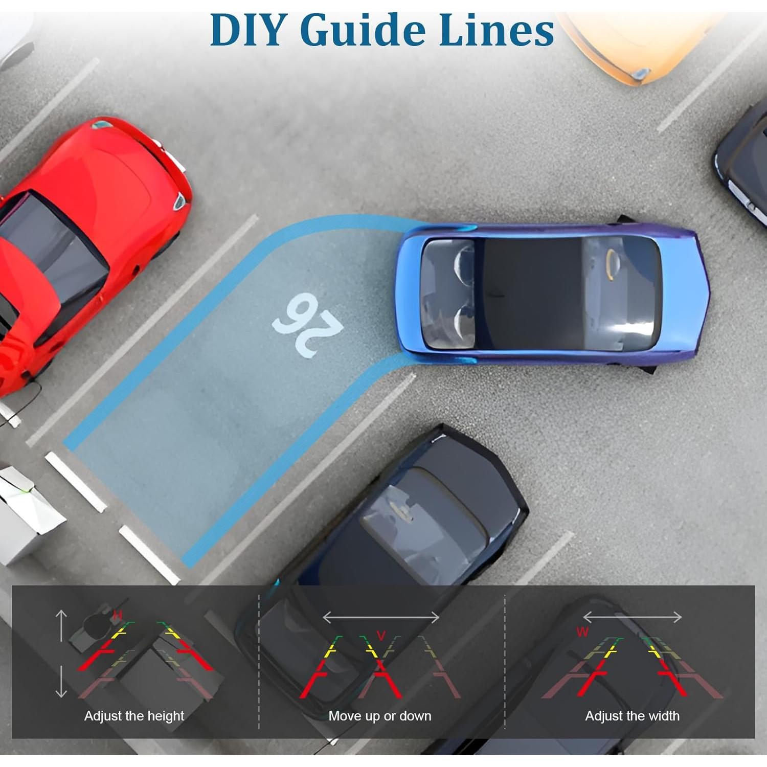 Cámara de Respaldo para Auto HaoKeo 7" HD 1080P Impermeable