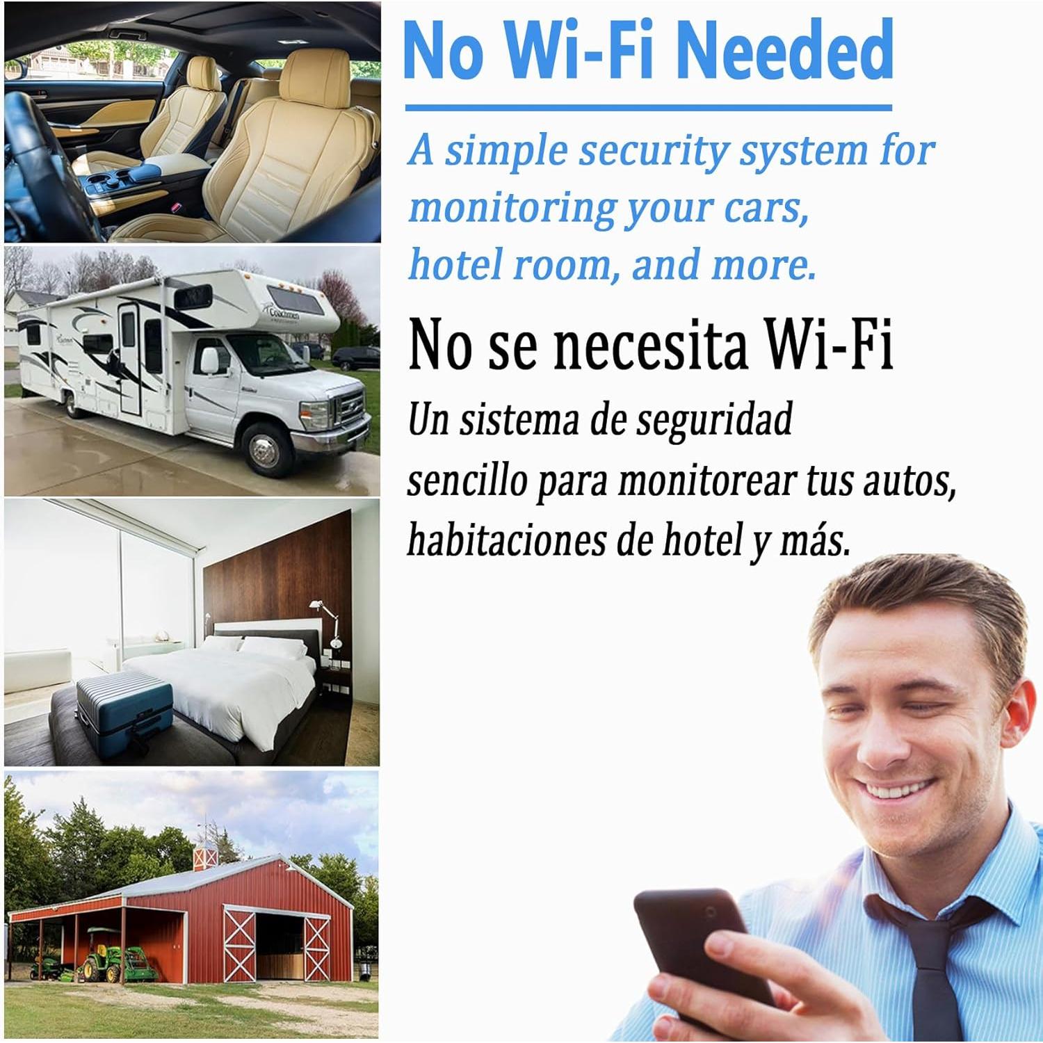 Cámara de Seguridad Inalámbrica 4G LTE WKX W-U4 HD