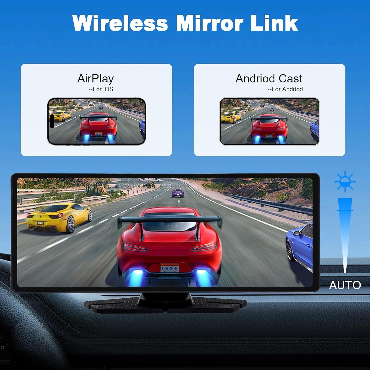 Pantalla Carplay 10.26" TK-YBX1ZSQ con Doble Cámara 4K/1080P