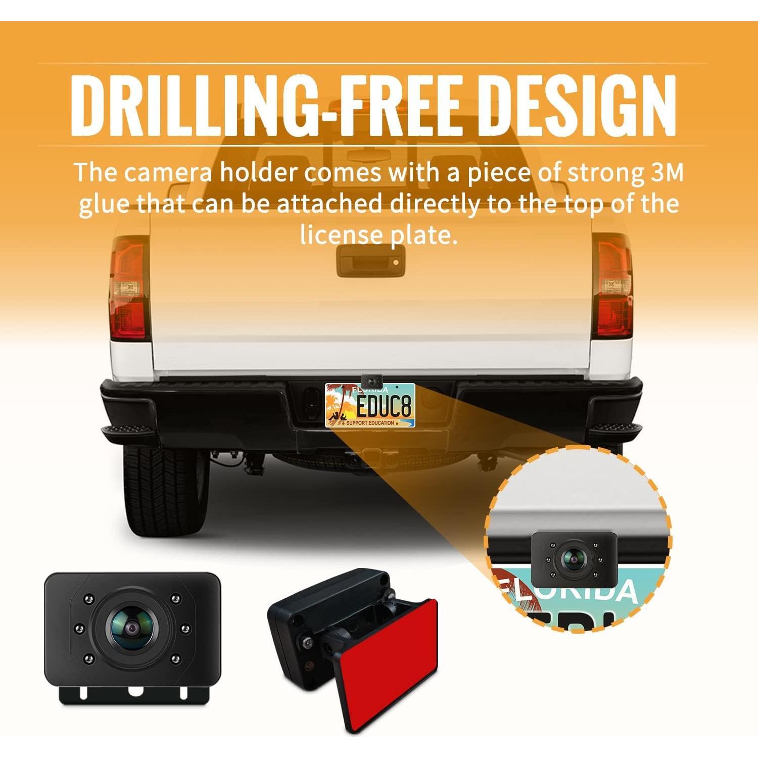 Cámara de Respaldo Inalámbrica Veclesus 1080P con Monitor 4.3"