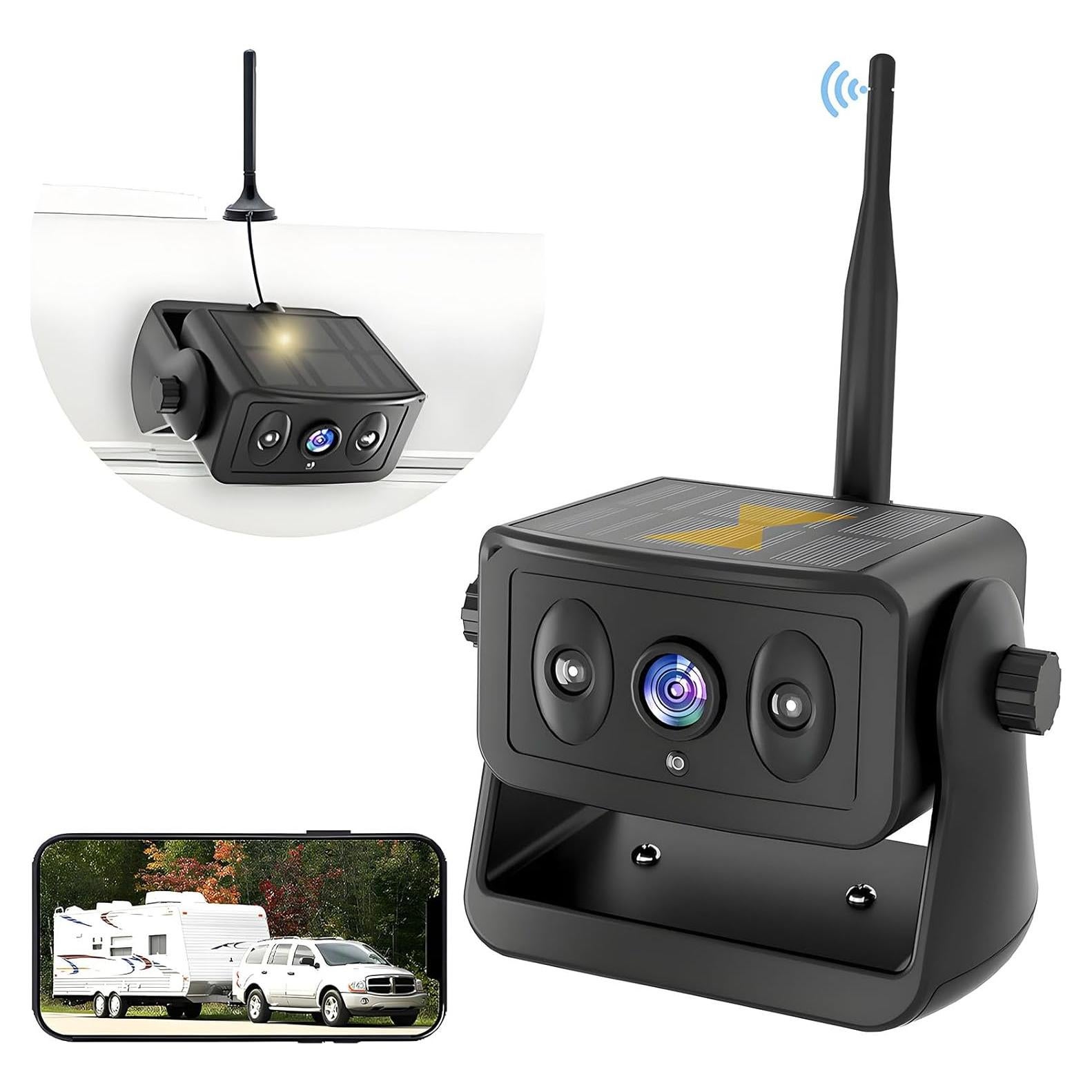 Cámara de Respaldo Inalámbrica Solar Yeo WIFI32 HD 150°