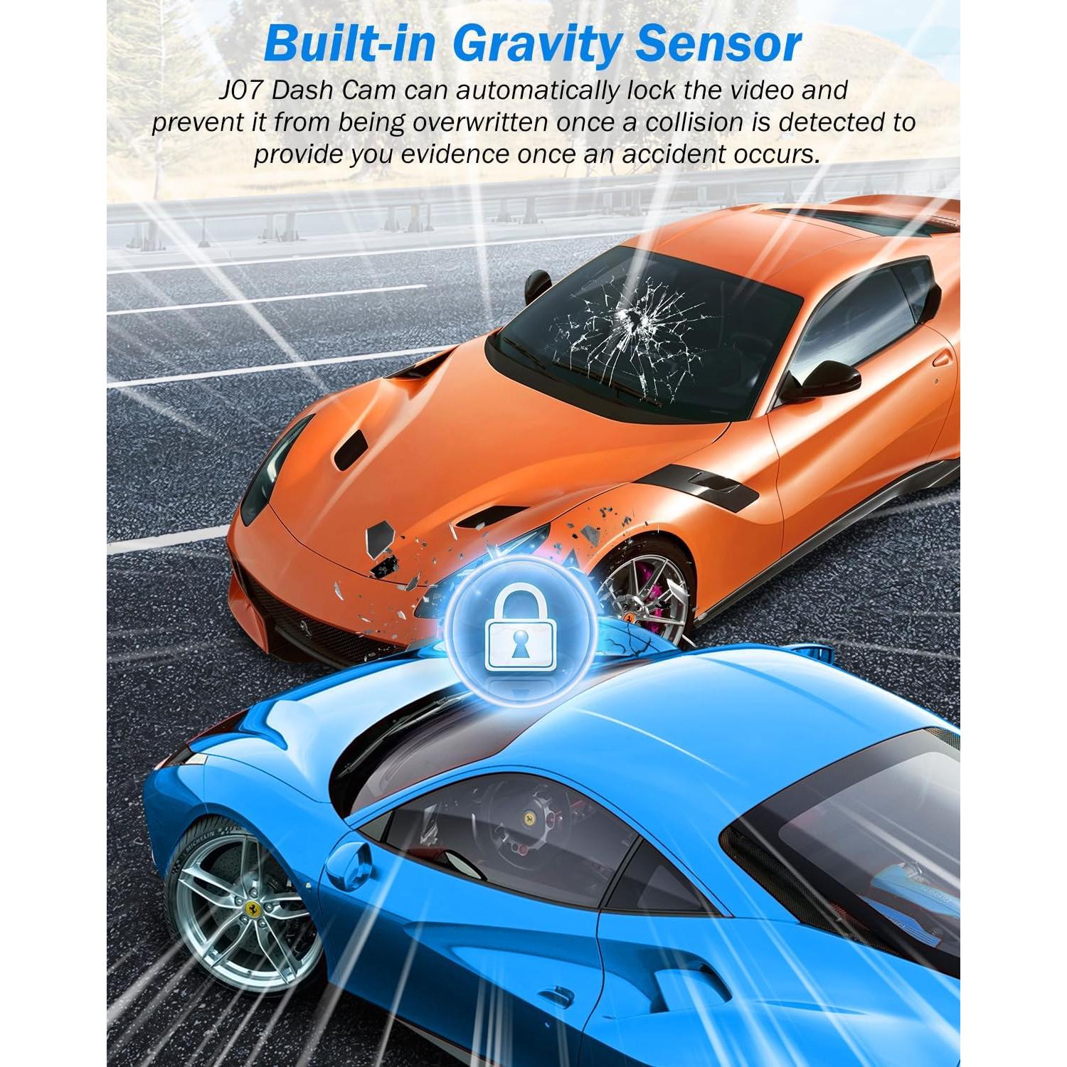 Cámara de tablero BAEASU 2.5K 3 canales con visión nocturna