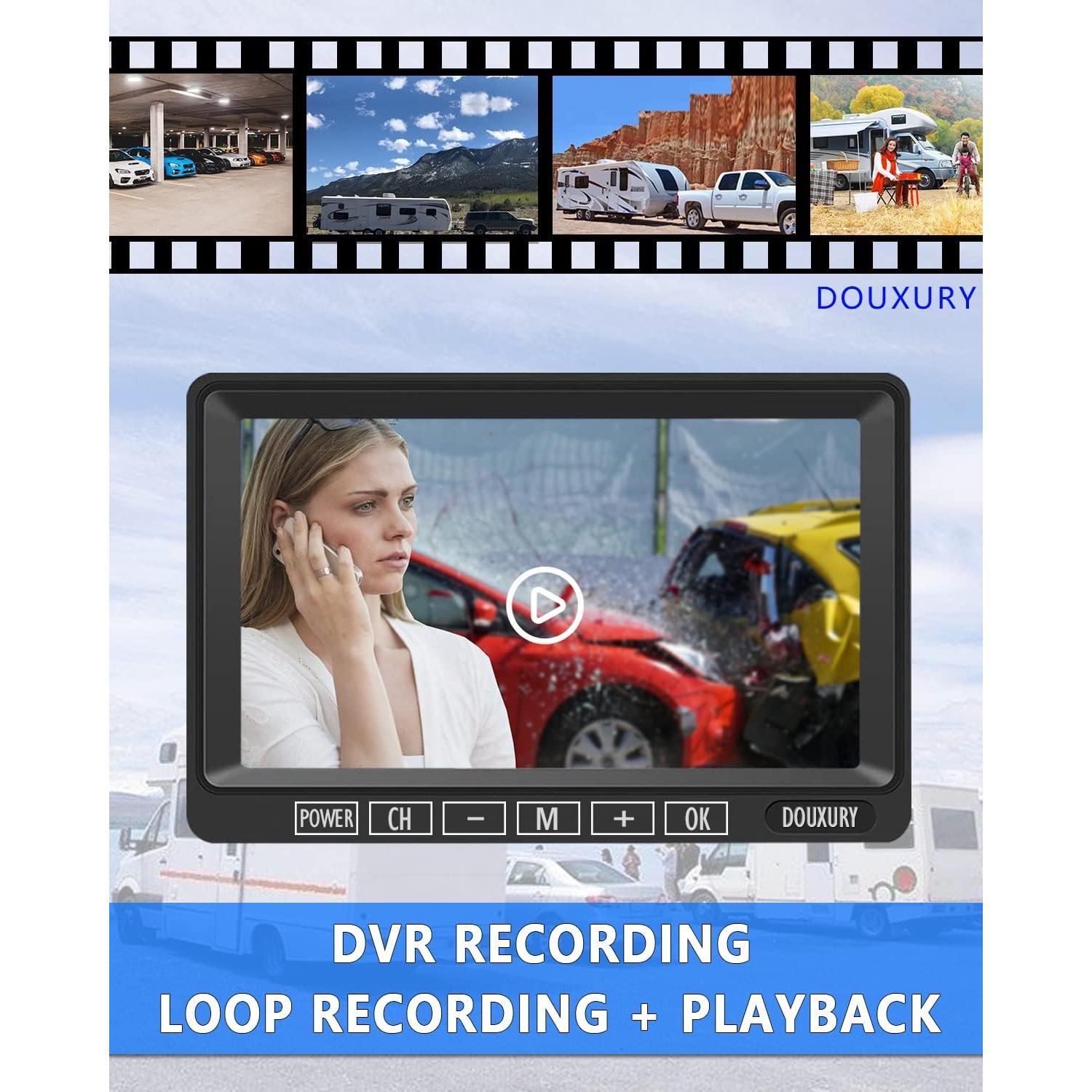 Cámara de Respaldo Inalámbrica DOUXURY FHD 1080P IP69