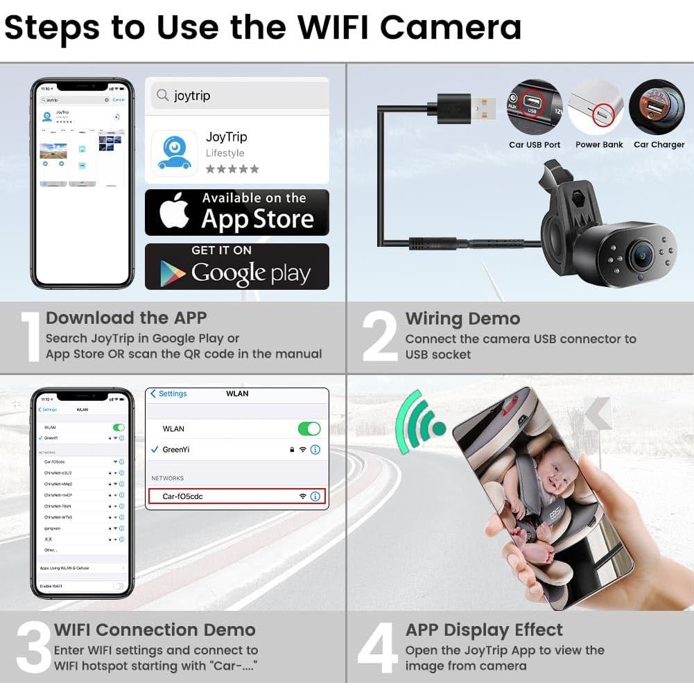 Cámara para Bebé Inalámbrica GreenYi-306 WiFi 720P HD con IR