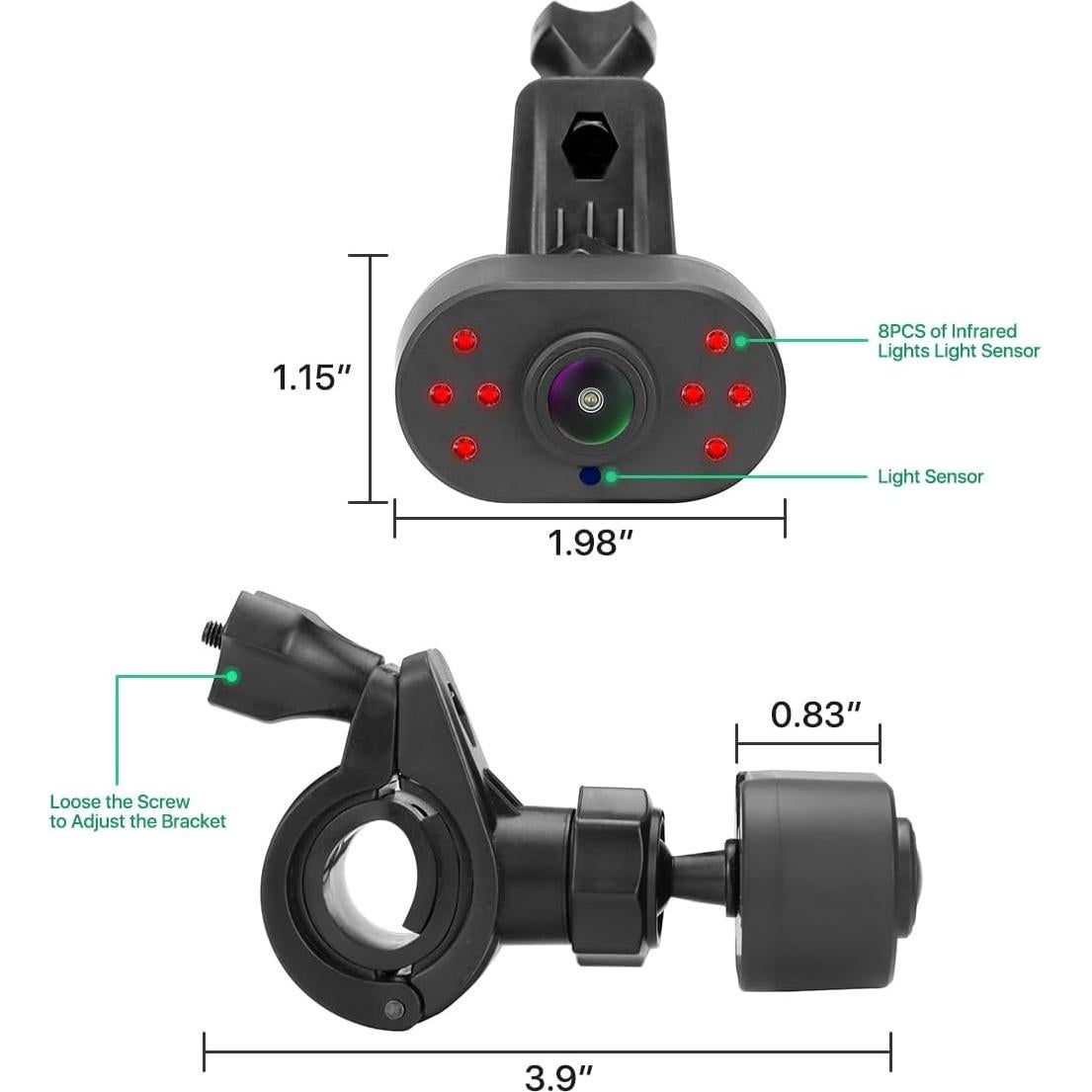 Cámara para Bebé Inalámbrica GreenYi-306 WiFi 720P HD con IR
