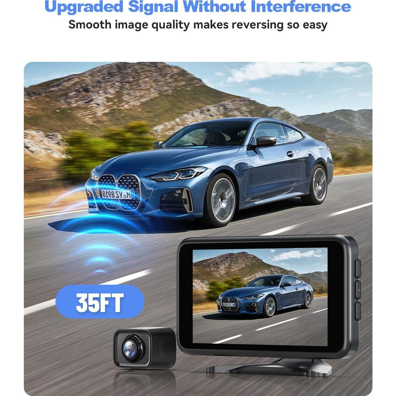 Cámara de Respaldo Inalámbrica Foxpark W11 HD 1080P 4.8"