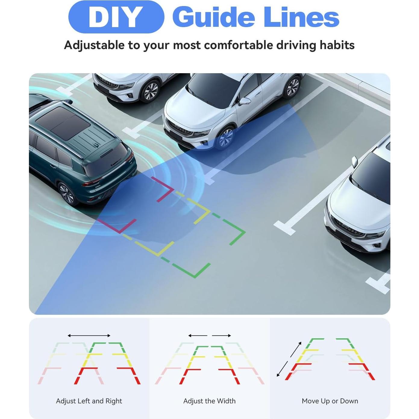 Cámara de Respaldo Inalámbrica Foxpark W11 HD 1080P 4.8"