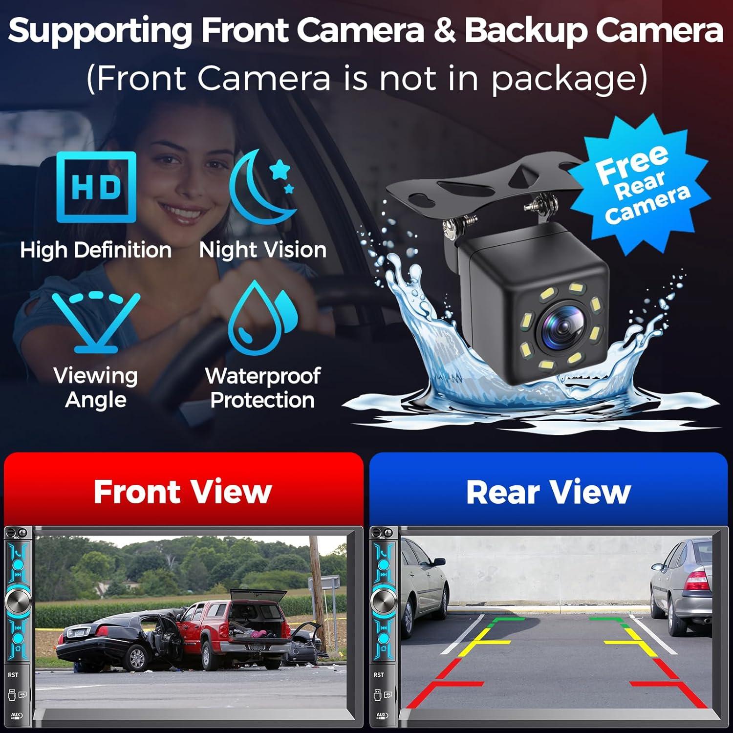 Estéreo de coche Kissound KS9701 Doble DIN 7" Bluetooth CarPlay