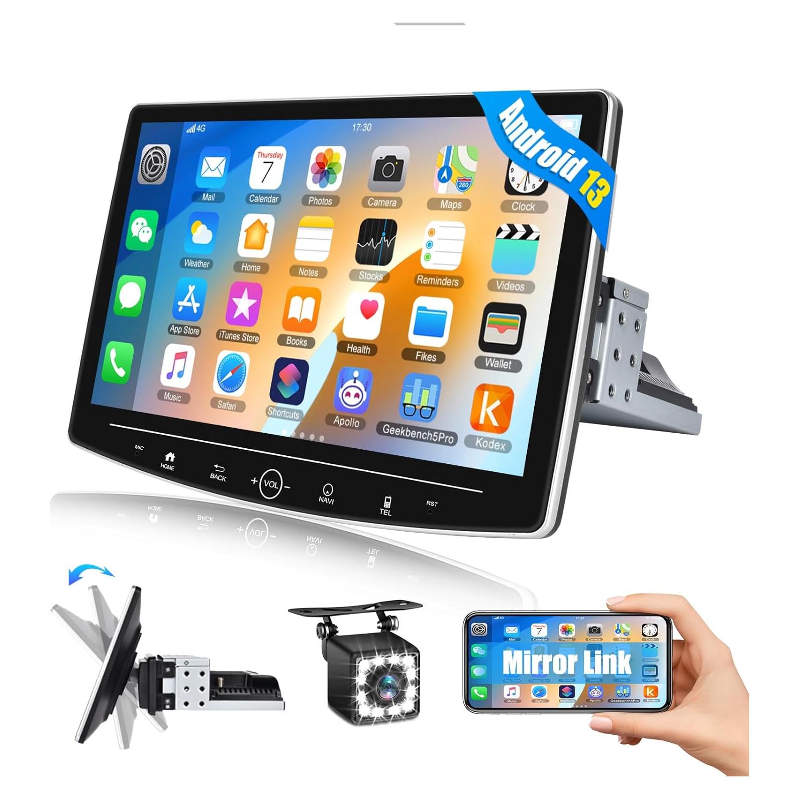 Estéreo de Coche CAMECHO Android 13 10.1" Pantalla Táctil