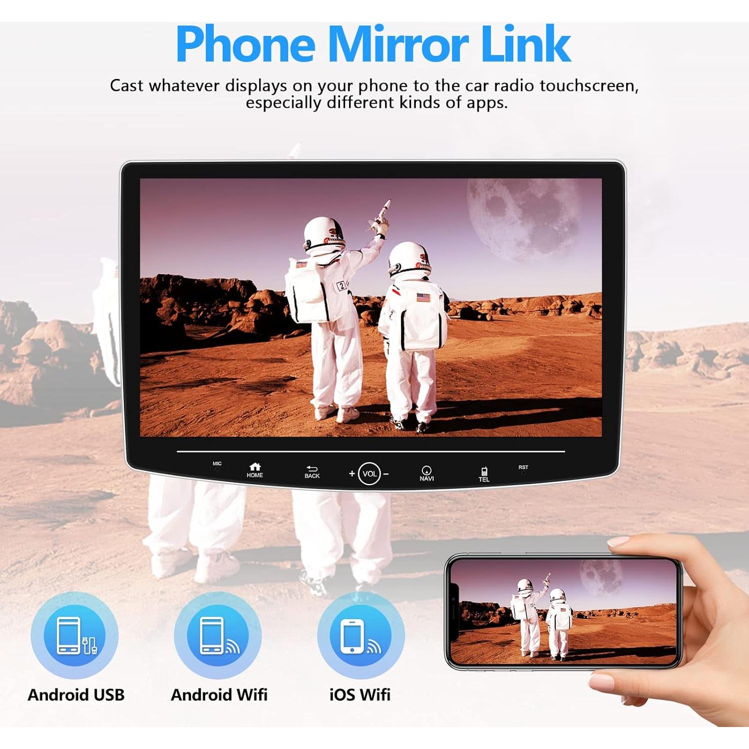 Estéreo de Coche CAMECHO Android 13 10.1" Pantalla Táctil