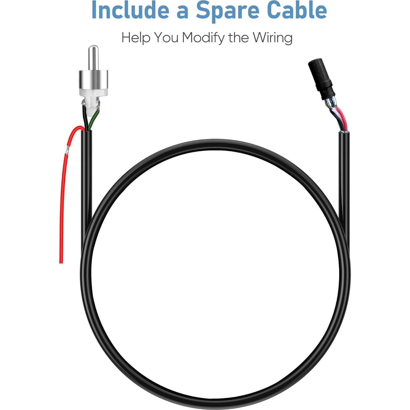 Cable de Video RCA a 4 PIN para Cámara de Respaldo YQMAJIM
