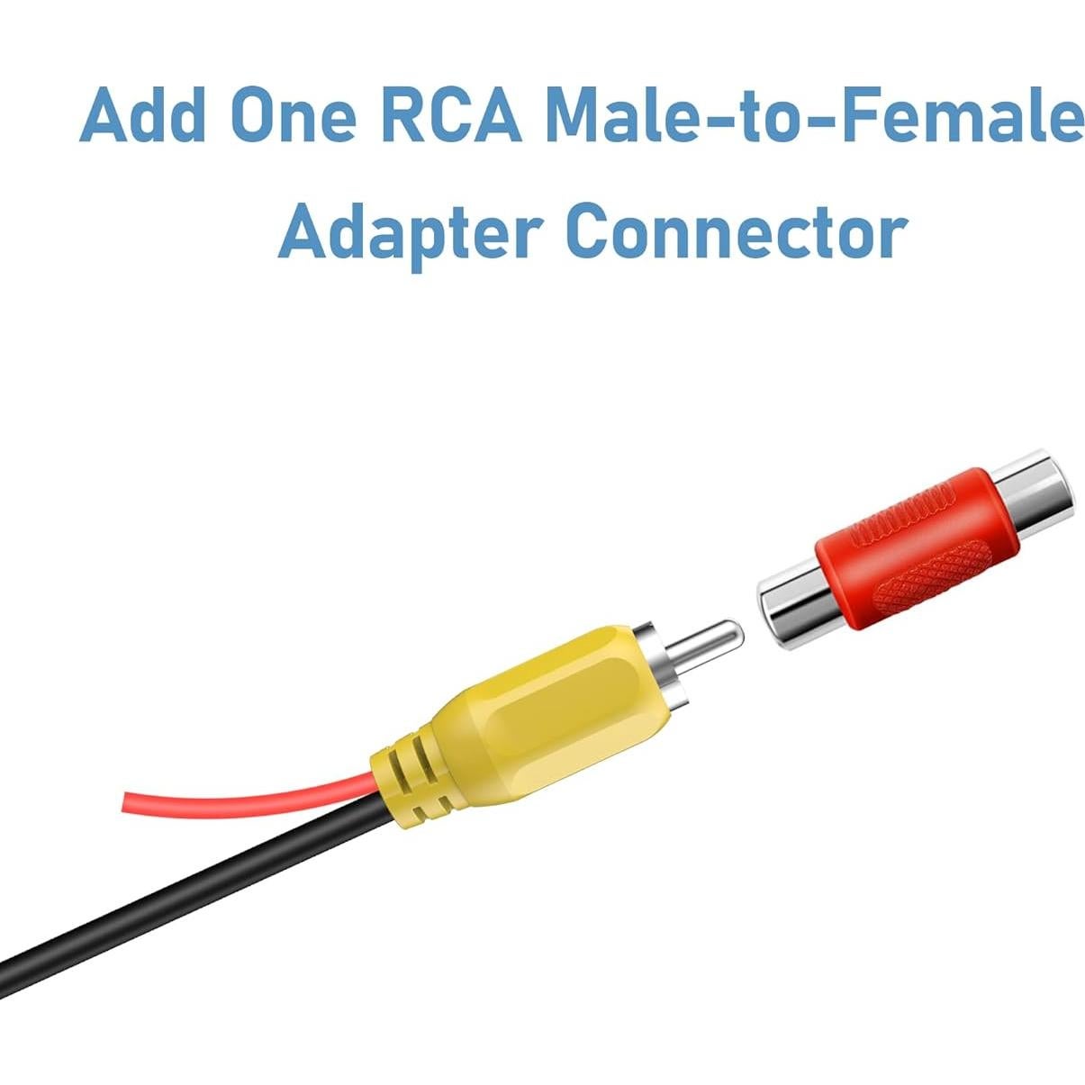 Cable de Video RCA a 4 PIN para Cámara de Respaldo YQMAJIM