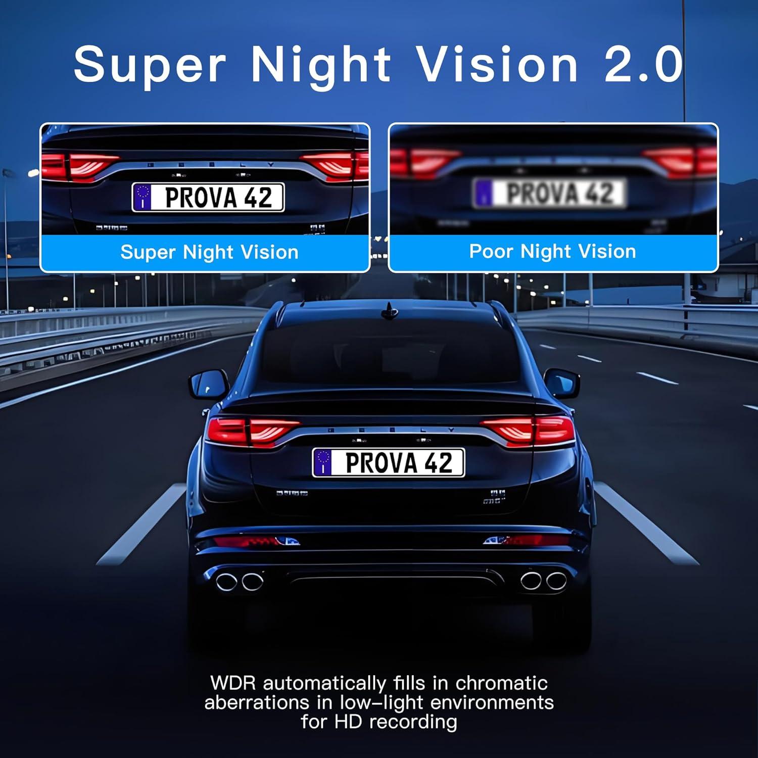 Cámara Dash TOPGOOSE 360° 4 Canales FHD 1080P con 64GB