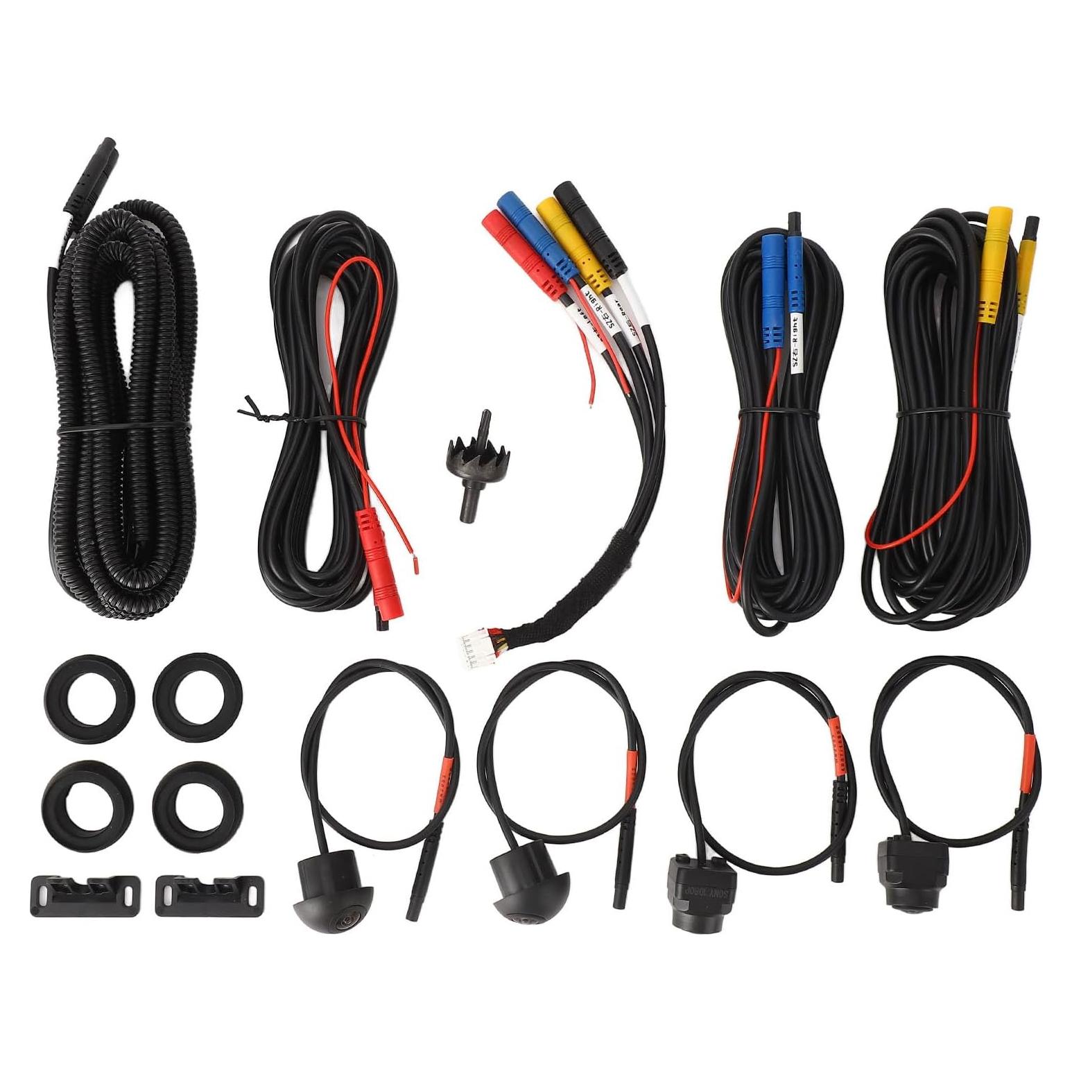 Cámara de Coche 360 Luqeeg 1080P con Visión Nocturna IP68