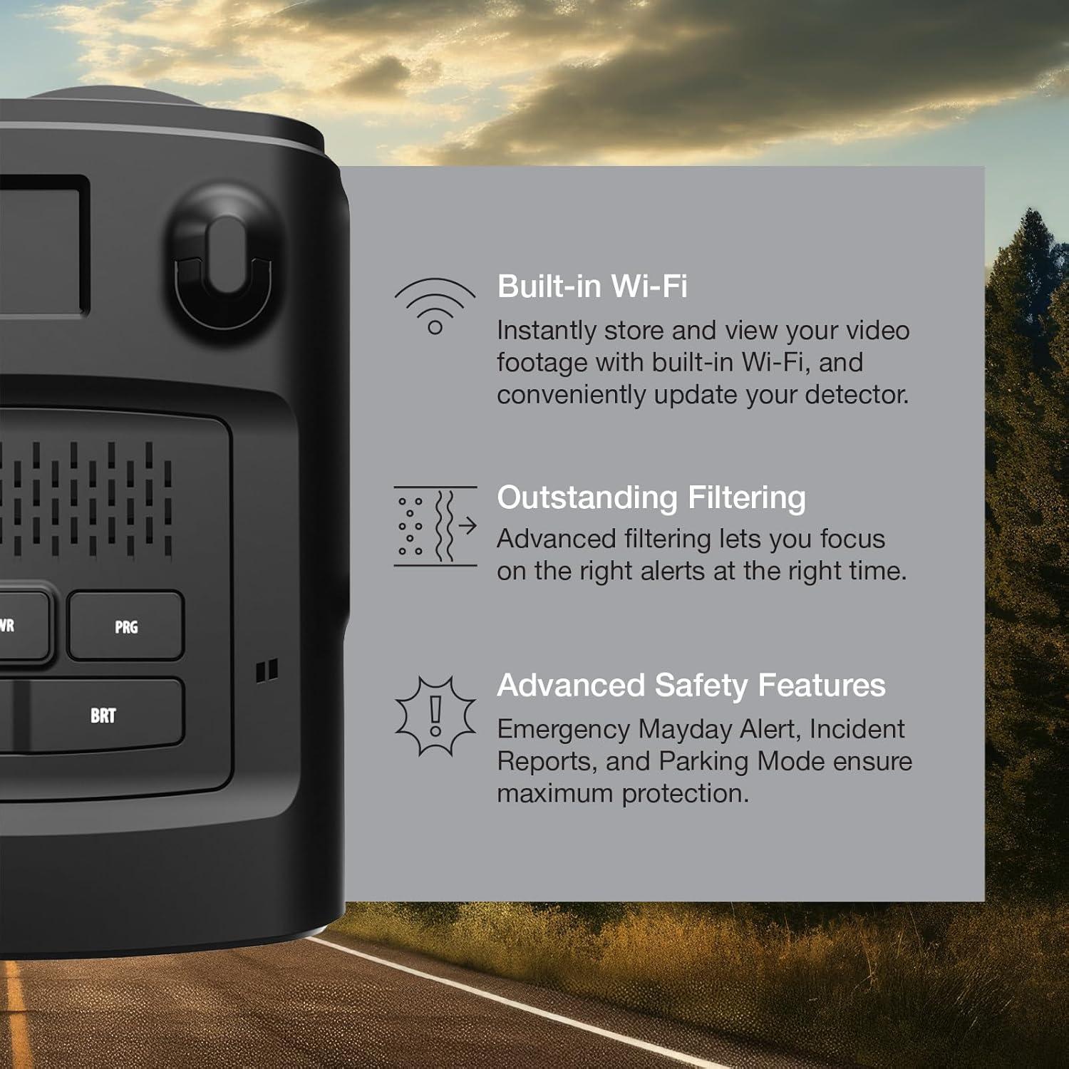 Detector de Radar y Cámara de Tablero Escort MAXcam 360c