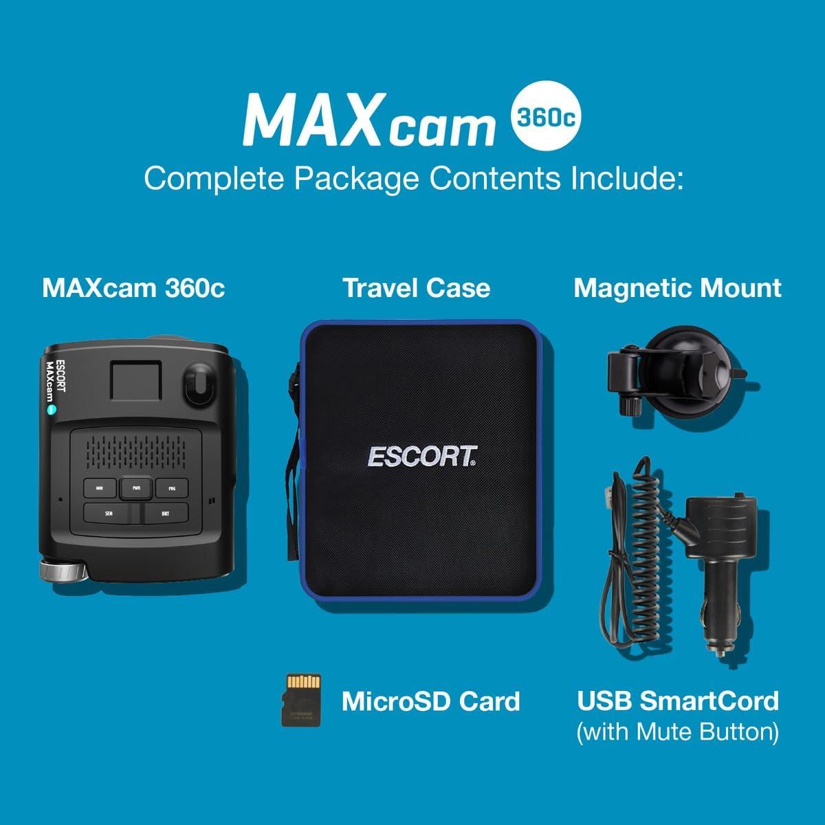 Detector de Radar y Cámara de Tablero Escort MAXcam 360c