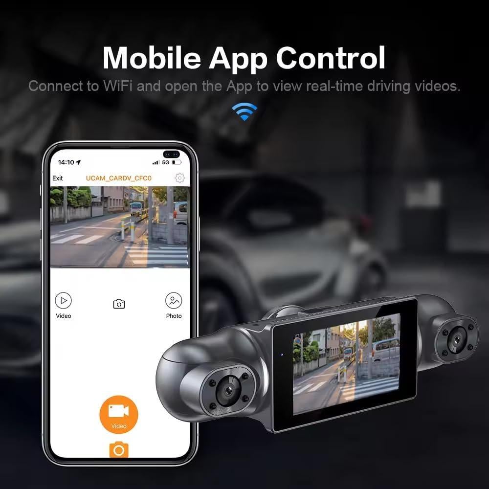 Cámara Dash VuePro V30 4 Canales FHD 1080P GPS WiFi 128GB