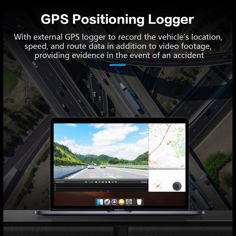 Cámara Dash VuePro V30 4 Canales FHD 1080P GPS WiFi 128GB