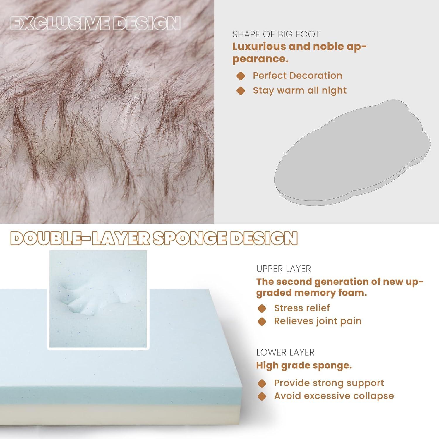 Cama Ortopédica para Perros Laifug de Espuma de Memoria 12.7 cm