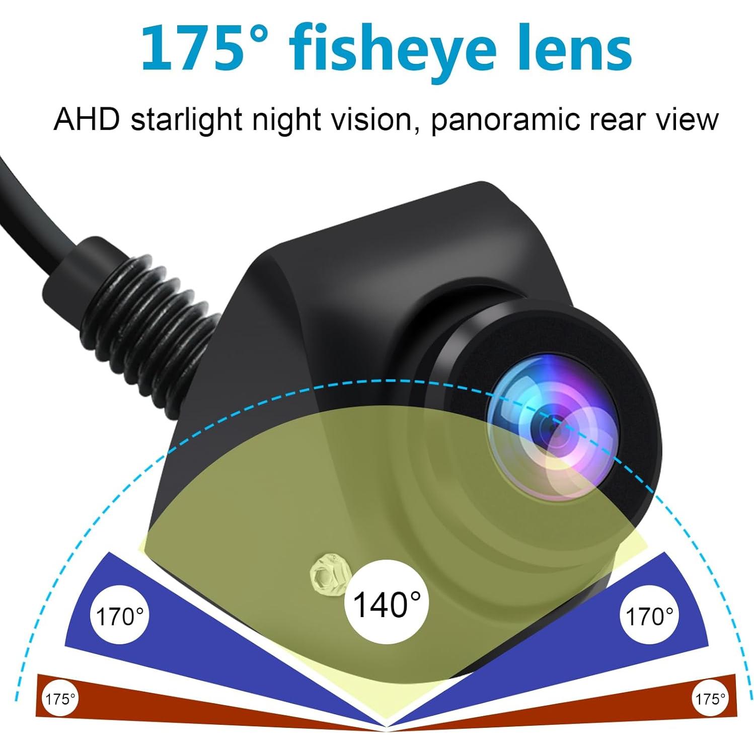 Cámara de visión trasera B-Qtech AHD 720P IP68 175° nocturna