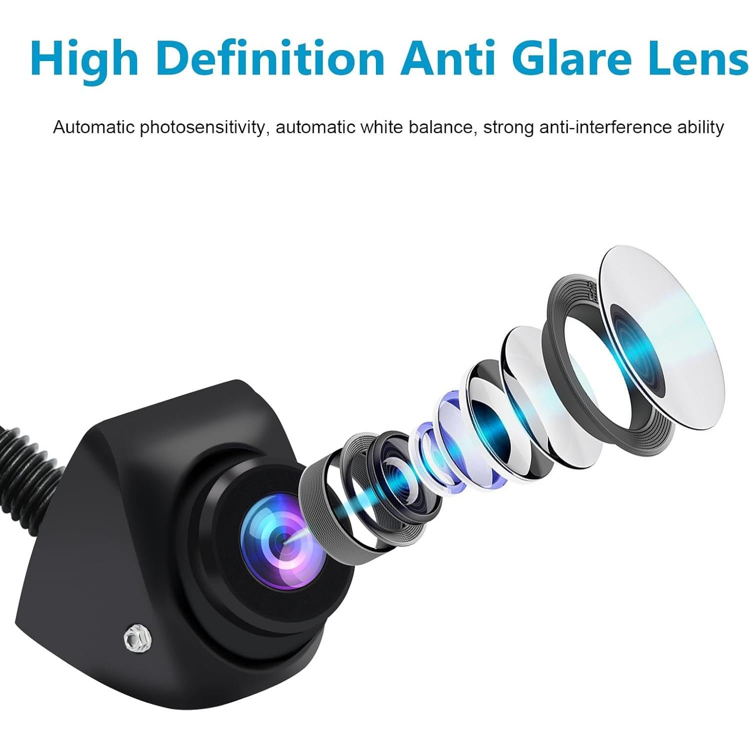 Cámara de visión trasera B-Qtech AHD 720P IP68 175° nocturna