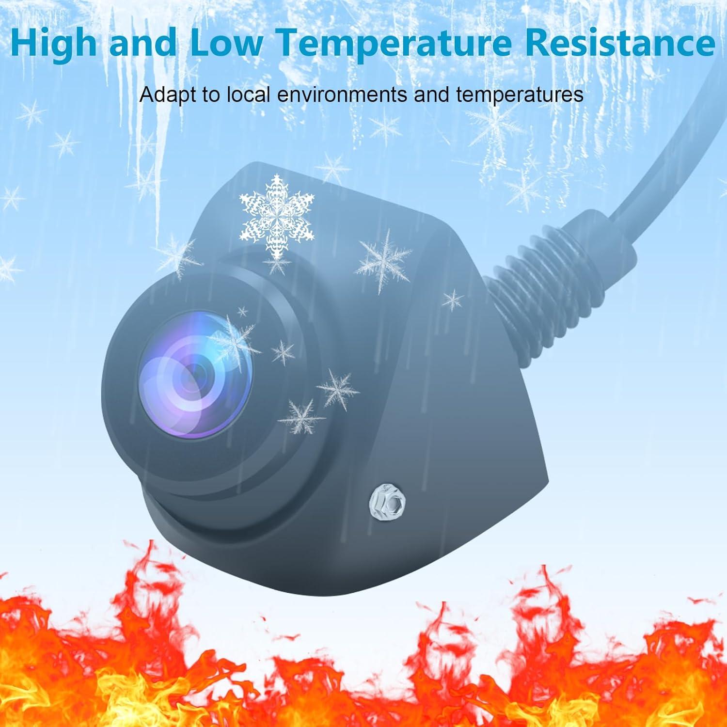 Cámara de visión trasera B-Qtech AHD 720P IP68 175° nocturna