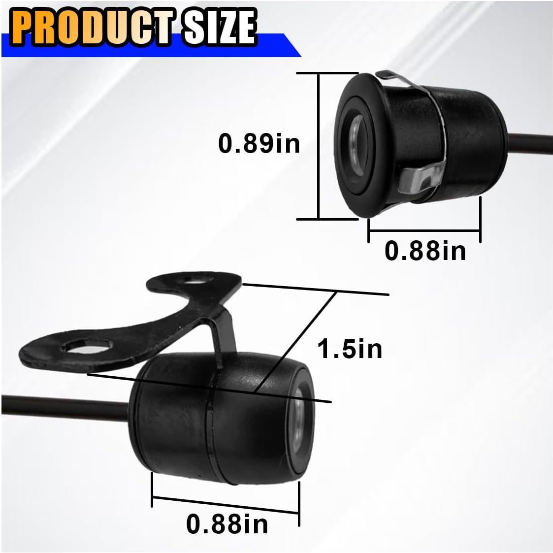 Cámara de Respaldo KITUREK HD 170° Universal para Vehículos