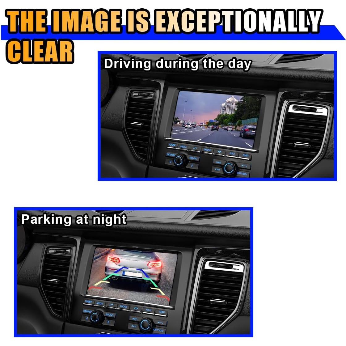 Cámara de Respaldo KITUREK HD 170° Universal para Vehículos