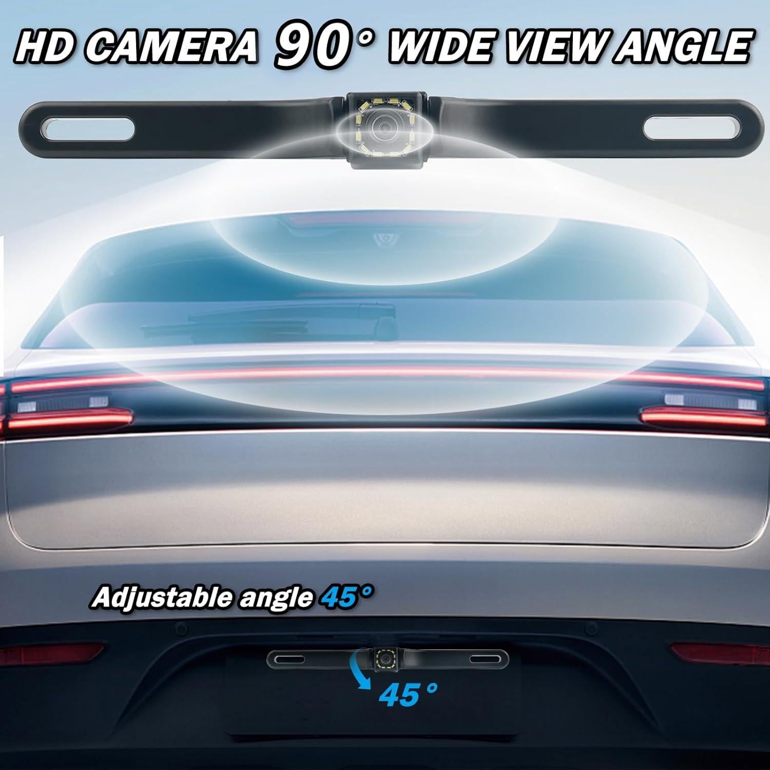 Cámara de Respaldo Figpade con Monitor y Visión Nocturna