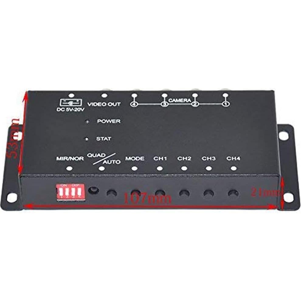 Caja Combinadora de Interruptor de Imagen Auto Wayfeng WF - 4 Canales