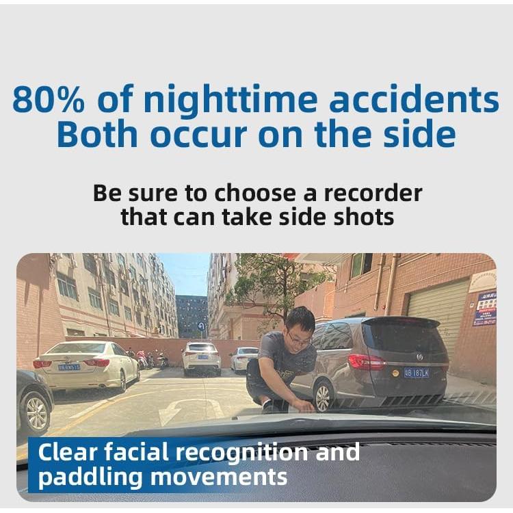 Dash Cam 4 Cámaras 1080P WDHOICAR Pantalla Táctil GPS