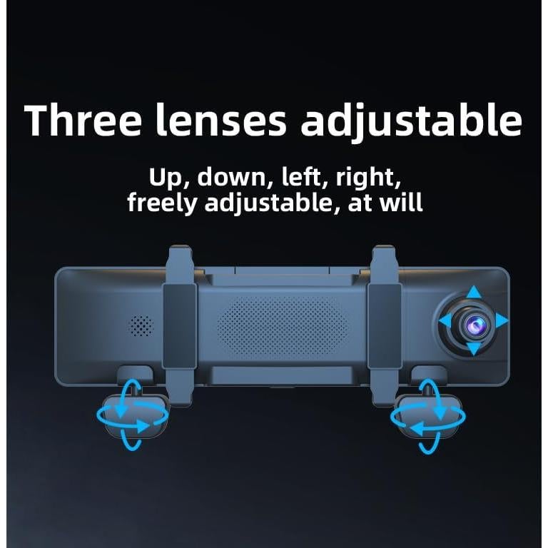 Dash Cam 4 Cámaras 1080P WDHOICAR Pantalla Táctil GPS