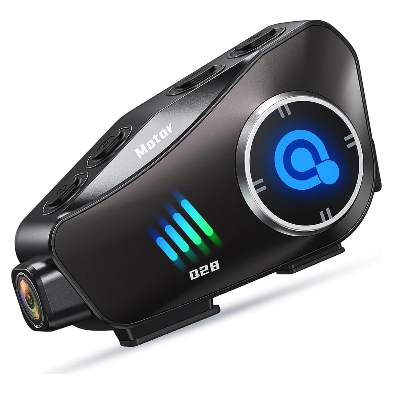 Cámara de casco Bluetooth 1080P IP66 con auricular 1500mAh