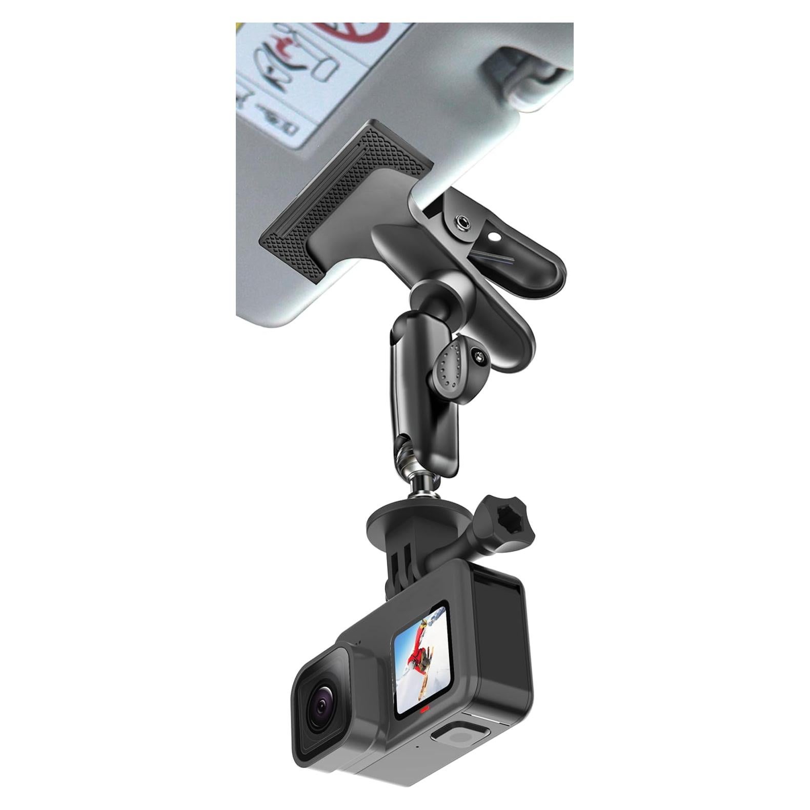 Soporte de cámara para visera de coche Woleyi - 360° ajustable