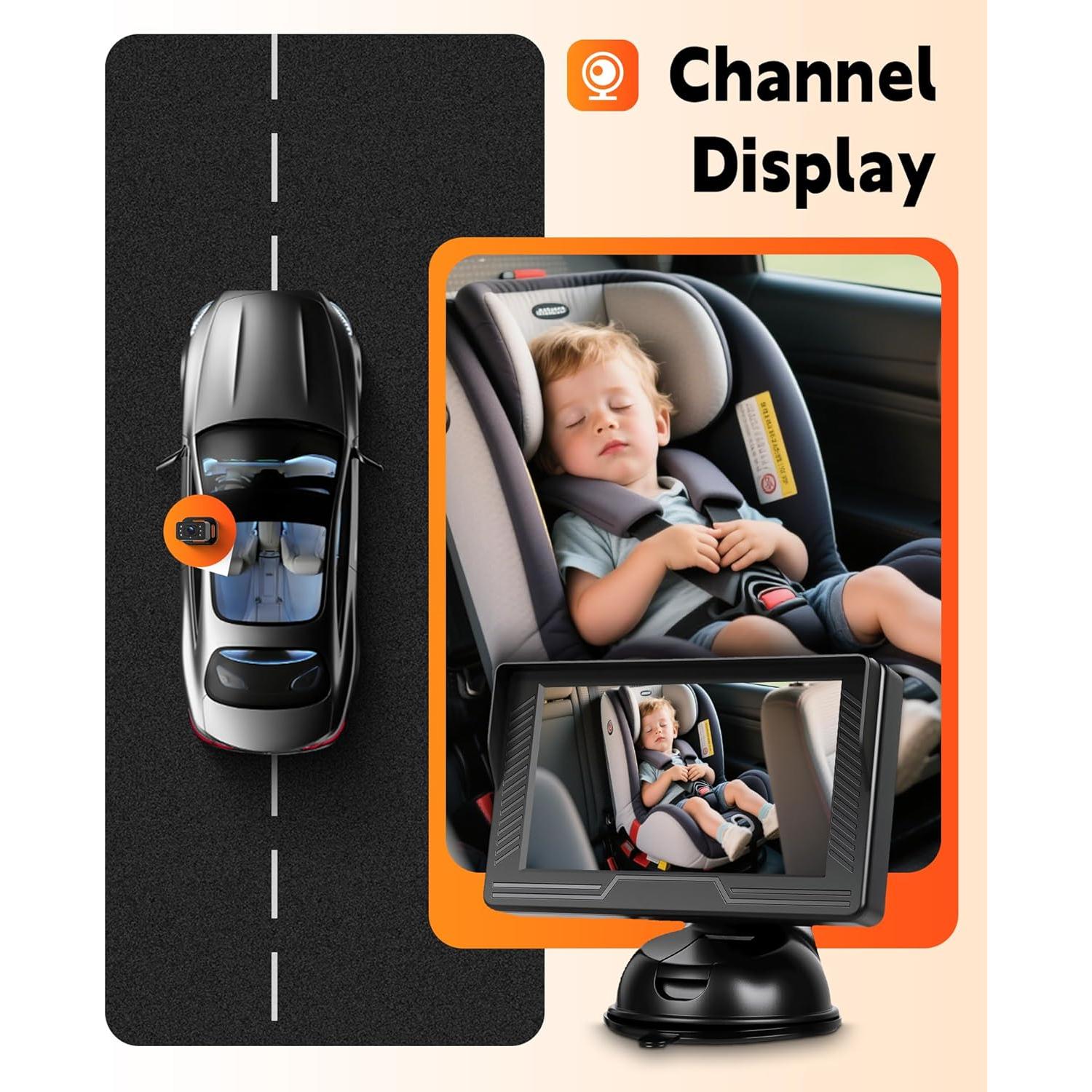 Cámara para Bebés Rimoody 4.3" HD con Visión Nocturna